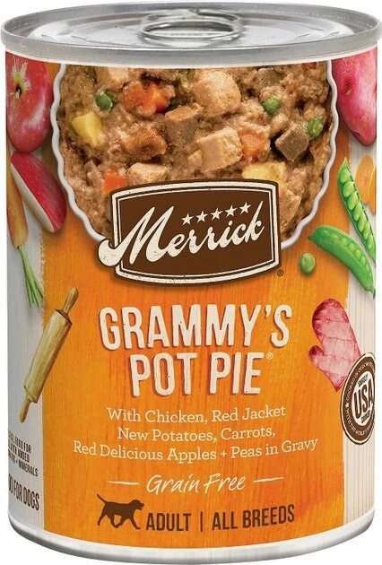Merrick Classic Healthy Grains Real Chicken + Brown Rice Recipe with Ancient Grains Dry Food + Wet Dog Food Grammy's Pot Pie 8 Merrick Classic Healthy Grains Real Chicken + Brown Rice Recipe with Ancient Grains Dry Food + Wet Dog Food Grammy's Pot Pie - Image 6