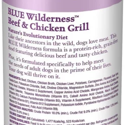 Blue Buffalo Wilderness Large Breed Chicken Recipe Grain-Free Dry Dog Food + Beef & Chicken Grill Grain-Free Canned Food -Merrick || Blue Wilderness Sales 2022 367530 PT6. SY630 V1644450454