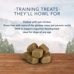 Blue Buffalo Baby BLUE Healthy Growth Formula Grain-Free High Protein, Natural Puppy Dry Dog Food, Chicken and Pea Recipe + Wilderness Trail Treats Chicken Wild Bits Grain-Free Training Treats -Merrick || Blue Wilderness Sales 2022 501906 PT7. SY630 V1648507630