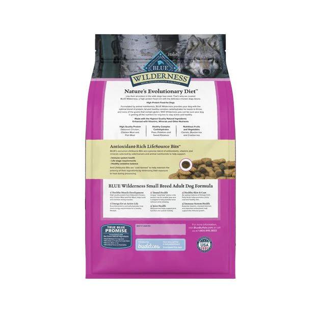 Blue Buffalo Wilderness Small Breed Chicken Recipe Grain-Free Dry Dog Food 4 Blue Buffalo Wilderness Small Breed Chicken Recipe Grain-Free Dry Dog Food - Image 2