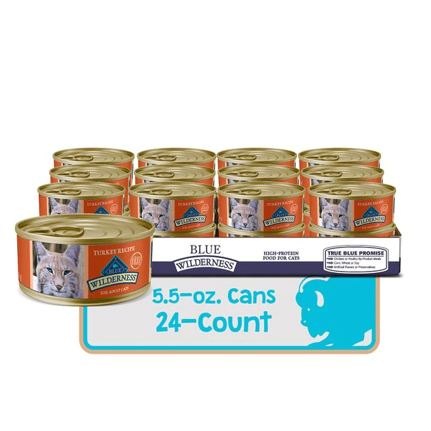 Blue Buffalo Wilderness Turkey Grain-Free Canned Cat Food 4 Blue Buffalo Wilderness Turkey Grain-Free Canned Cat Food - Image 2
