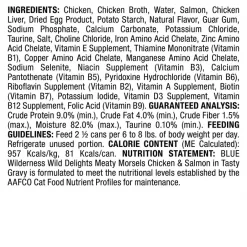 Blue Buffalo Wilderness Wild Delights Chicken & Salmon in Tasty Gravy Grain-Free Canned Cat Food -Merrick || Blue Wilderness Sales 2022 51765 PT2. SY630 V1646781984
