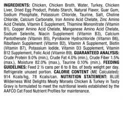 Blue Buffalo Wilderness Wild Delights Chicken & Turkey in Tasty Gravy Grain-Free Canned Cat Food -Merrick || Blue Wilderness Sales 2022 51767 PT2. SY630 V1646781986