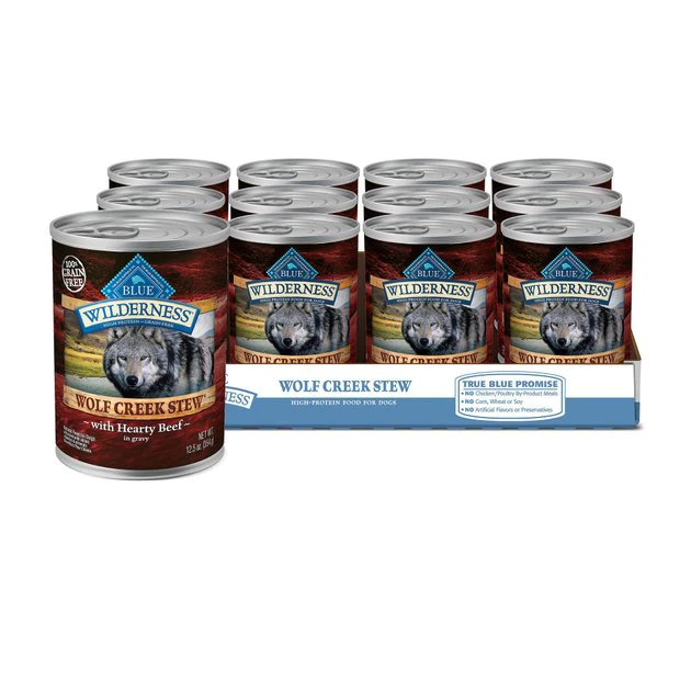Blue Buffalo||Stella & Chewy's Blue Buffalo Wilderness Wolf Creek Stew Hearty Beef Stew Canned Food + Stella & Chewy's Stella's Super Beef Meal Mixers Freeze-Dried Dog Food Topper 4 Blue Buffalo||Stella & Chewy's Blue Buffalo Wilderness Wolf Creek Stew Hearty Beef Stew Canned Food + Stella & Chewy's Stella's Super Beef Meal Mixers Freeze-Dried Dog Food Topper - Image 2