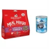 Blue Buffalo||Stella & Chewy's Blue Buffalo Wilderness Denali Dinner Wild Salmon, Venison & Halibut Canned Food + Stella & Chewy's Turkey Meal Mixers Freeze-Dried Dog Food Topper
