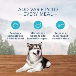 Blue Buffalo||Stella & Chewy's Blue Buffalo Wilderness Denali Dinner Wild Salmon, Venison & Halibut Canned Food + Stella & Chewy's Turkey Meal Mixers Freeze-Dried Dog Food Topper -Merrick || Blue Wilderness Sales 2022 570814 PT4. SY630 V1657660121