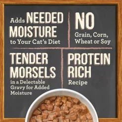 Merrick Purrfect Bistro Grain-Free Cowboy Cookout Morsels in Gravy Canned Cat Food -Merrick || Blue Wilderness Sales 2022 64286 PT5. SY630 V1633062717