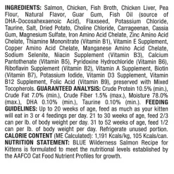 Blue Buffalo Wilderness Kitten Salmon Grain-Free Canned Cat Food -Merrick || Blue Wilderness Sales 2022 75637 PT2. SY630 V1646779588