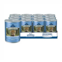 Blue Buffalo Wilderness Turkey & Chicken Grill Grain-Free Puppy Canned Dog Food