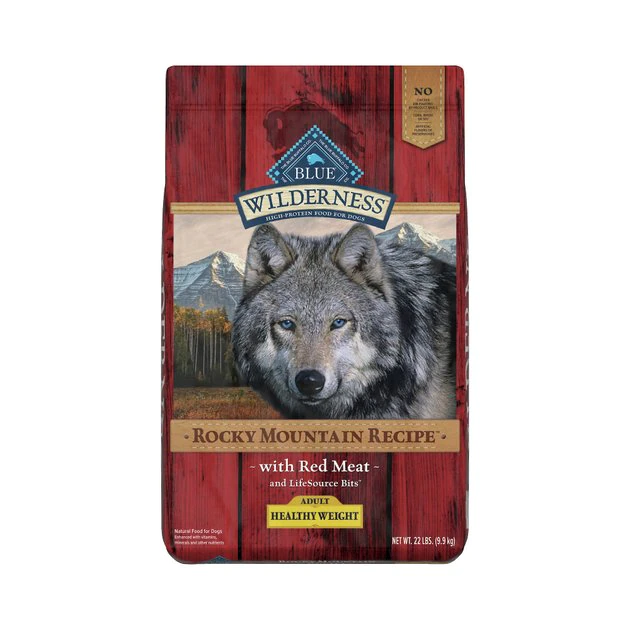 Blue Buffalo Wilderness Rocky Mountain Recipe with Red Meat Healthy Weight Grain-Free Dry Dog Food 3 Blue Buffalo Wilderness Rocky Mountain Recipe with Red Meat Healthy Weight Grain-Free Dry Dog Food