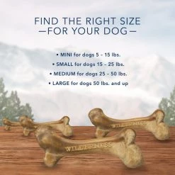 Blue Buffalo Wilderness Wild Bones Grain-Free Large Dental Dog Treats -Merrick || Blue Wilderness Sales 2022 75774 PT6. SY630 V1605138406