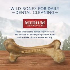 Blue Buffalo Wilderness Wild Bones Grain-Free Medium Dental Dog Treats -Merrick || Blue Wilderness Sales 2022 75778 PT3. SY630 V1605139606