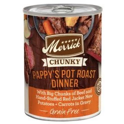 Merrick Chunky Grain-Free Pappy's Pot Roast Dinner Canned Dog Food