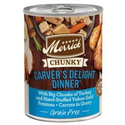 Merrick Chunky Grain-Free Carver's Delight Dinner Canned Dog Food
