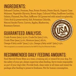 Merrick Power Bites Real Chicken Recipe Grain-Free Soft & Chewy Dog Treats -Merrick || Blue Wilderness Sales 2022 77098 PT4. SY630 V1644915387