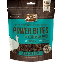 Merrick Power Bites Turducken Recipe Grain-Free Soft & Chewy Dog Treats
