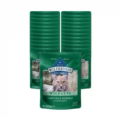 Blue Buffalo Wilderness Tasty Toppers Wild Cuts Tasty Duck Morsels in Savory Gravy Grain-Free Cat Food Topper