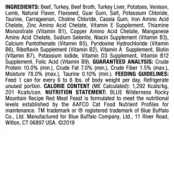 Blue Buffalo Wilderness Rocky Mountain Recipe Red Meat Feast Adult Grain-Free Canned Cat Food -Merrick || Blue Wilderness Sales 2022 84205 PT2. SY630 V1646785900