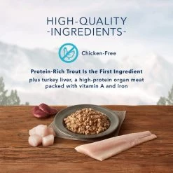 Blue Buffalo Wilderness Rocky Mountain Recipe Flaked Trout Feast Adult Grain-Free Canned Cat Food -Merrick || Blue Wilderness Sales 2022 84214 PT3. SY630 V1604369291