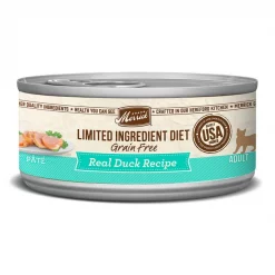Merrick Limited Ingredient Diet Grain-Free Real Duck Pate Recipe Canned Cat Food, case of 24