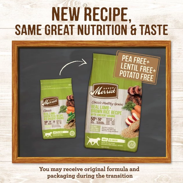 Merrick Classic Healthy Grains Lamb + Brown Rice Recipe with Ancient Grains Adult Dry Dog Food 4 Merrick Classic Healthy Grains Lamb + Brown Rice Recipe with Ancient Grains Adult Dry Dog Food - Image 2
