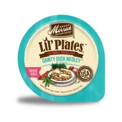 Merrick Lil' Plates Grain-Free Dainty Duck Medley in Gravy Dog Food Trays